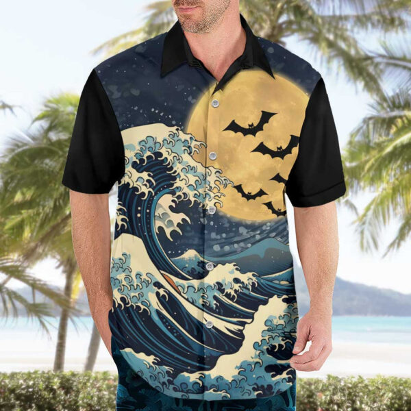 Chemise hawaïenne Vague de Kanagawa Halloween Japon - Maison Otaku – Image 3