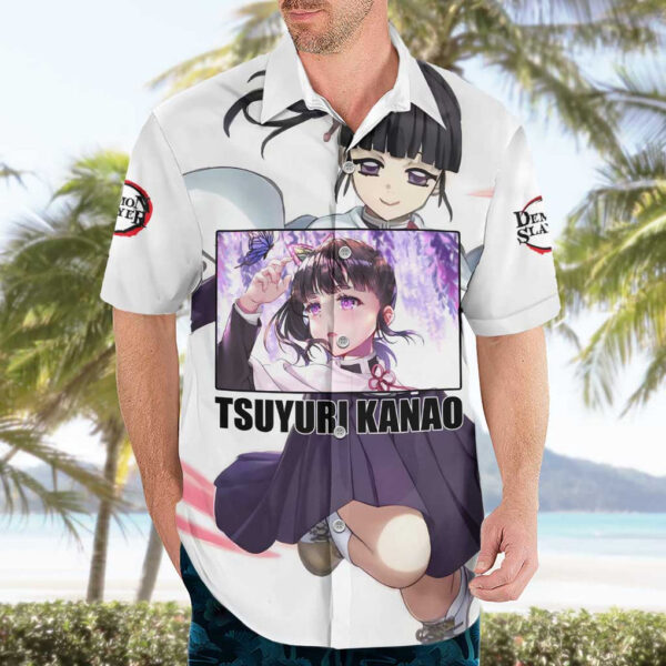 Chemise hawaïenne Kanao Demon Slayer Anime - Maison Otaku – Image 3