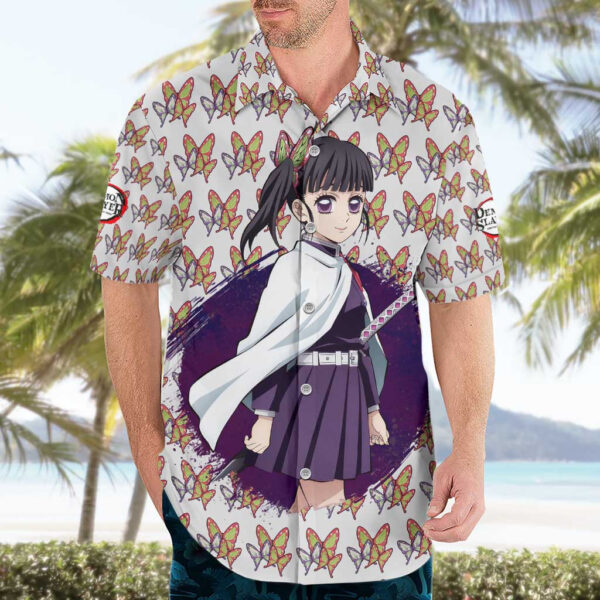 Chemise hawaïenne Kanao Tsuyuri Demon Slayer Anime - Maison Otaku – Image 3