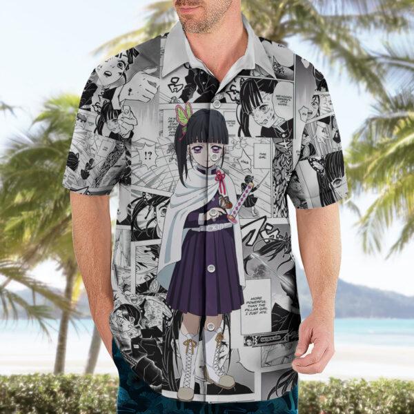 Chemise hawaïenne Kanao Tsuyuri Demon Slayer Manga Mix Anime - Maison Otaku – Image 3