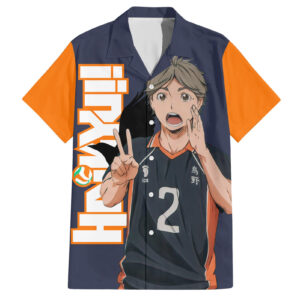 Chemise hawaïenne Koshi Sugawara Karasuno - Maison Otaku