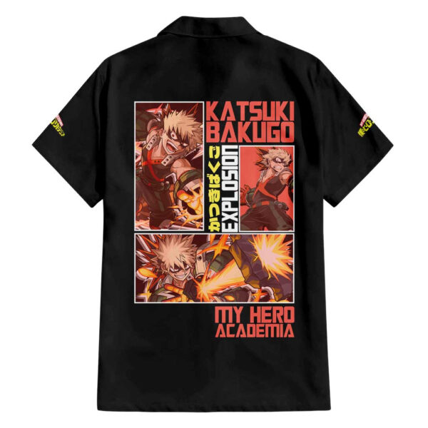 Chemise hawaïenne Katsuki Bakugo My Hero Academia Anime classique - Maison Otaku – Image 2