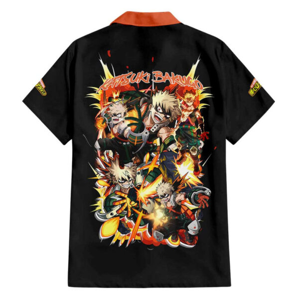 Chemise hawaïenne Katsuki Bakugo V2 My Hero Academia Anime - Maison Otaku – Image 2
