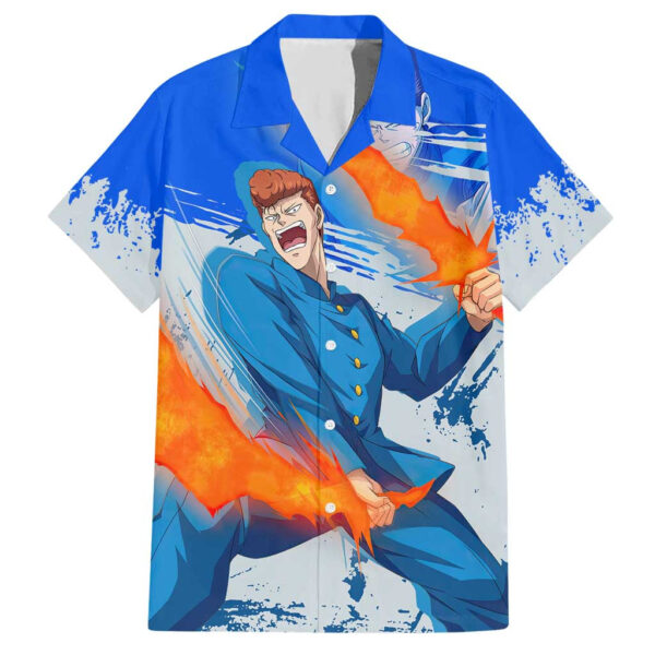 Chemise hawaïenne Kazuma Kuwabara Yu Yu Hakusho Anime - Maison Otaku