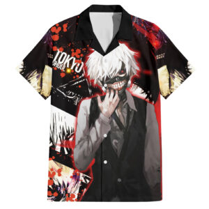 Chemise hawaïenne Ken Kaneki Tokyo Ghoul - Maison Otaku