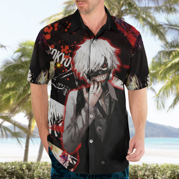 Chemise hawaïenne Ken Kaneki Tokyo Ghoul - Maison Otaku – Image 3