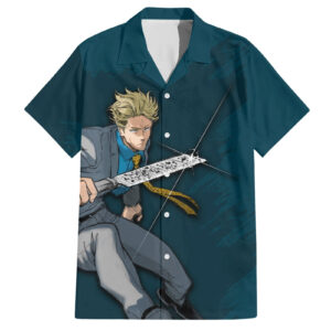 Chemise hawaïenne Kento Nanami JJK Anime Black Flash TS07 - Maison Otaku