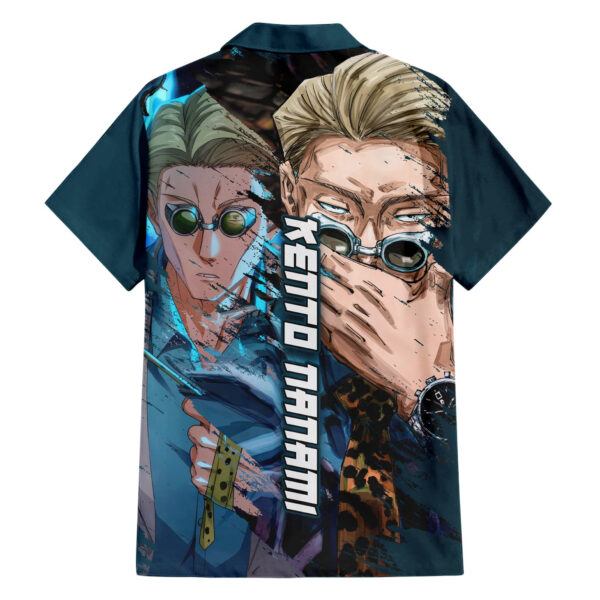 Chemise hawaïenne Kento Nanami JJK Anime Black Flash TS07 - Maison Otaku – Image 2