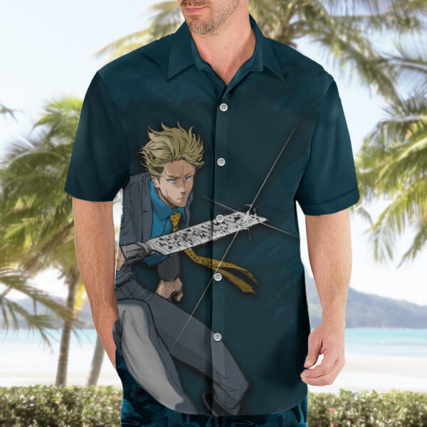 Chemise hawaïenne Kento Nanami JJK Anime Black Flash TS07 - Maison Otaku – Image 3