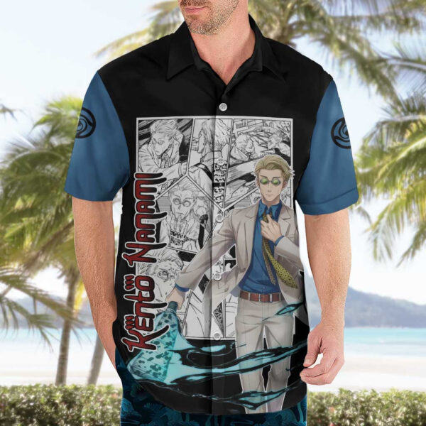 Chemise hawaïenne Kento Nanami Jujutsu Kaisen Manga Mix - Maison Otaku – Image 3
