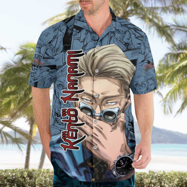 Chemise hawaïenne Kento Nanami Jujutsu Kaisen Anime - Maison Otaku – Image 3