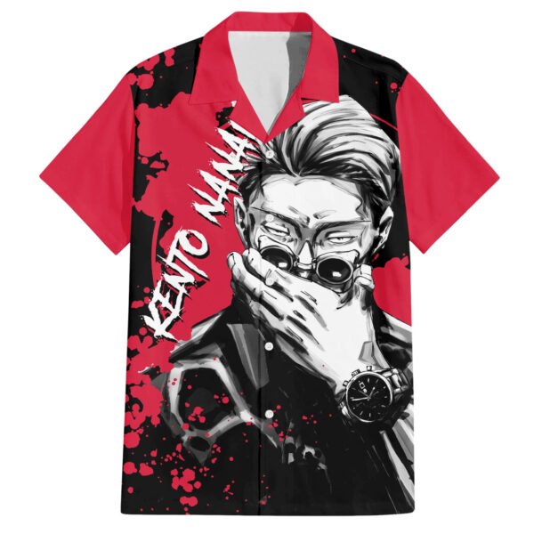 Chemise hawaïenne Kento Nanami Jujutsu Kaisen style manga - Maison Otaku