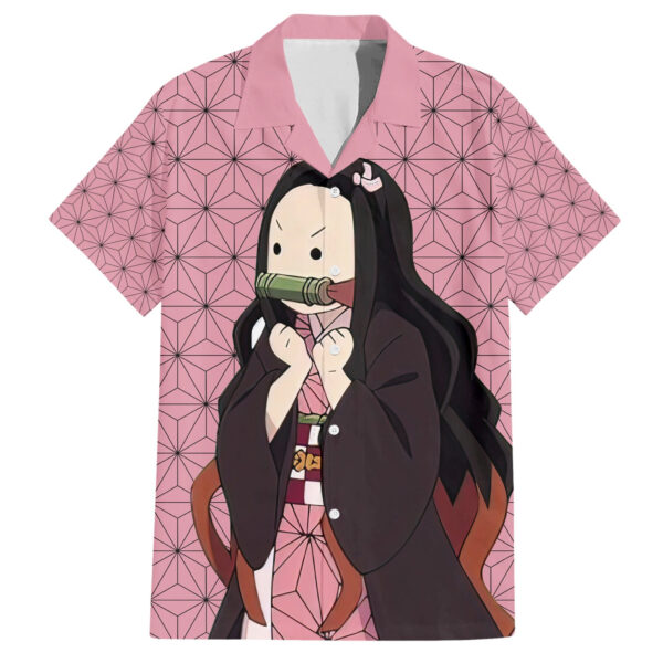 Chemise hawaïenne Nezuko Kimetsu Demon Slayer humour Anime - Maison Otaku