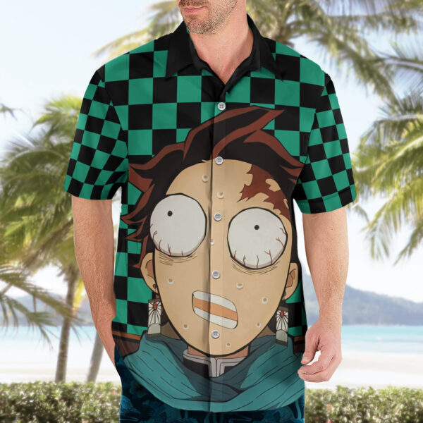 Chemise hawaïenne Tanjiro Kimetsu Demon Slayer Anime - Maison Otaku – Image 3