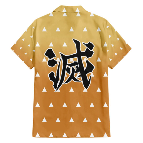 Chemise hawaïenne Zenitsu Kimetsu Demon Slayer humour Anime - Maison Otaku – Image 2