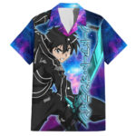 Chemise hawaïenne Kirito style galaxie Sword Art Galaxy – Maison Otaku