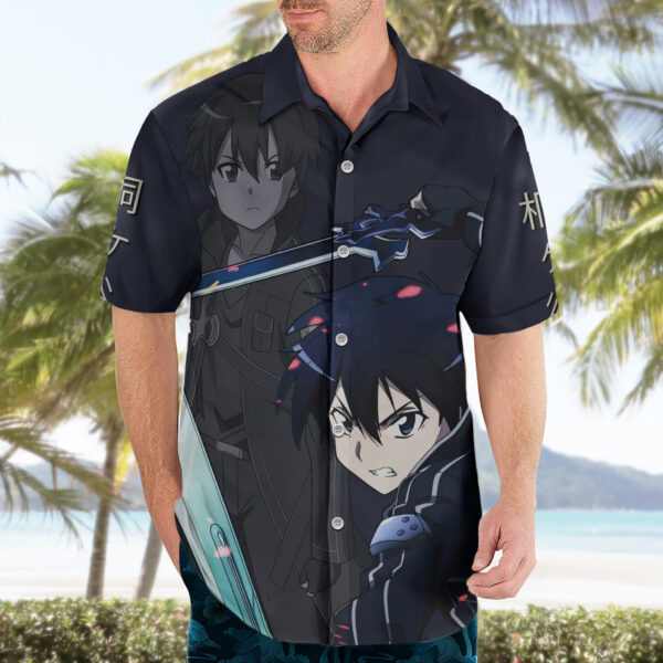 Chemise hawaïenne Kirito classique - Maison Otaku – Image 3