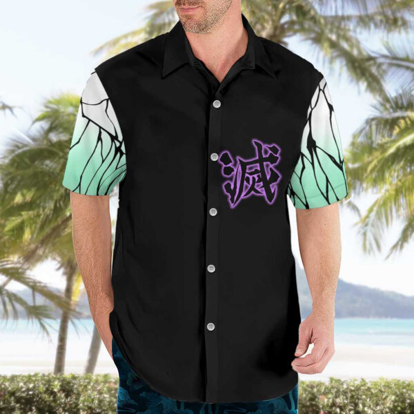 Chemise hawaïenne Shinobu Kocho Demon Slayer Anime - Maison Otaku – Image 3