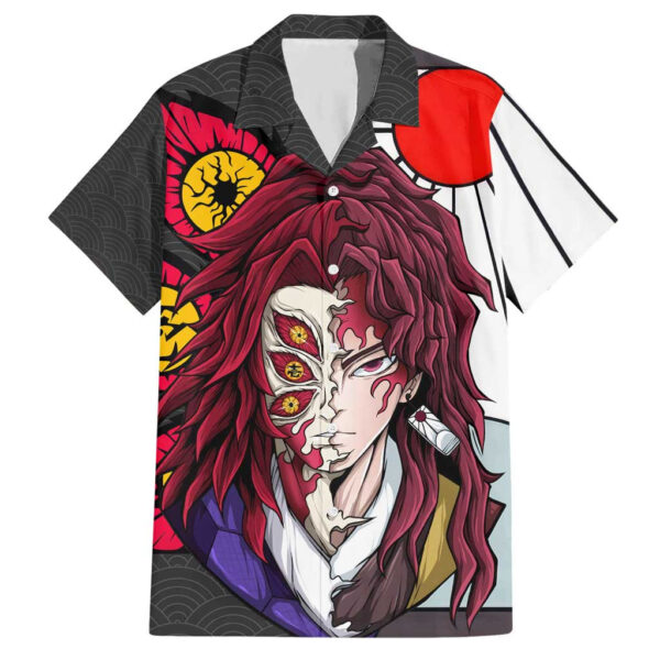 Chemise hawaïenne Kokushibo & Yoriichi Demon Slayer Anime - Maison Otaku