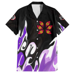 Chemise hawaïenne Kokushibo Demon Slayer Anime - Maison Otaku