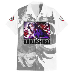Chemise hawaïenne Kokushibo Kimetsu no Yaiba Japon Anime - Maison Otaku