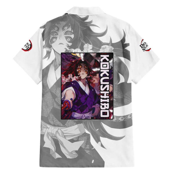 Chemise hawaïenne Kokushibo Kimetsu no Yaiba Japon Anime - Maison Otaku – Image 2