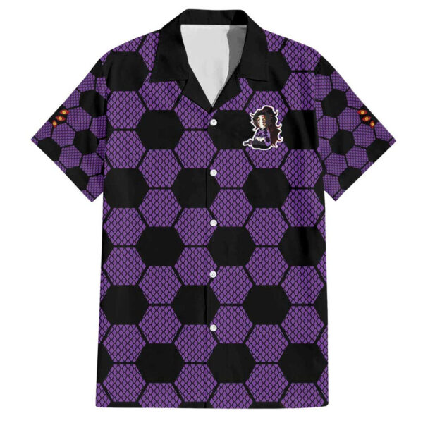 Chemise hawaïenne Kokushibo uniforme Mix Demon Slayer Anime - Maison Otaku