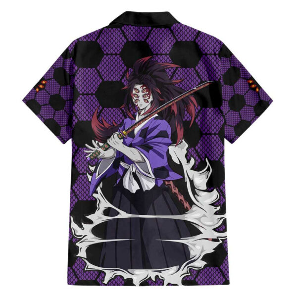 Chemise hawaïenne Kokushibo uniforme Mix Demon Slayer Anime - Maison Otaku – Image 2