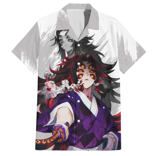 Chemise hawaïenne Kokushibo & Yoriichi Tsugikuni - Maison Otaku