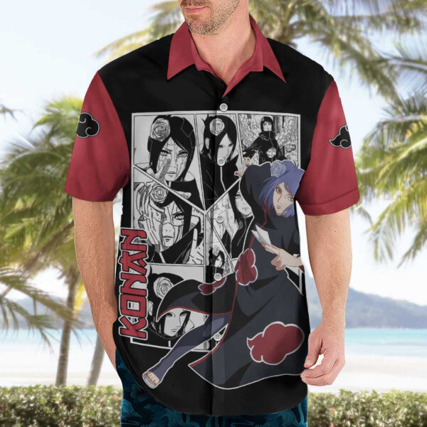 Chemise hawaïenne Konan Naruto Manga Mix - Maison Otaku – Image 3