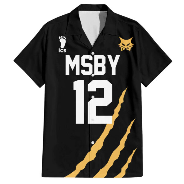 Chemise hawaïenne Kotaro Bokuto n°12 MSBY Anime - Maison Otaku
