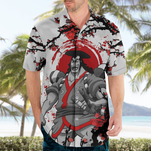 Chemise hawaïenne Kozuki Oden style japonais Anime - Maison Otaku – Image 3