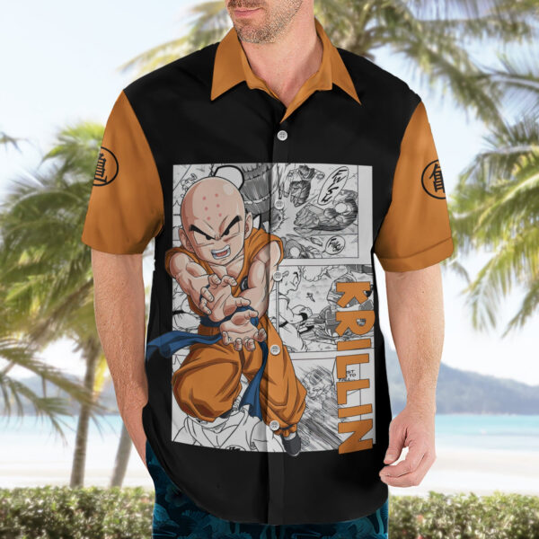 Chemise hawaïenne Krilin Anime Manga - Maison Otaku – Image 3