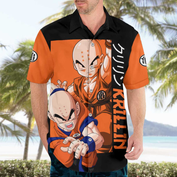 Chemise hawaïenne Krilin Dragon Ball Anime - Maison Otaku – Image 3