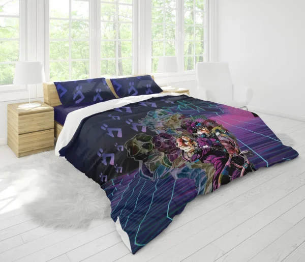 Housse De Couette Jotaro Kujo JoJo’s Bizarre Adventure Parure de lit Ensemble De Literie – Image 2