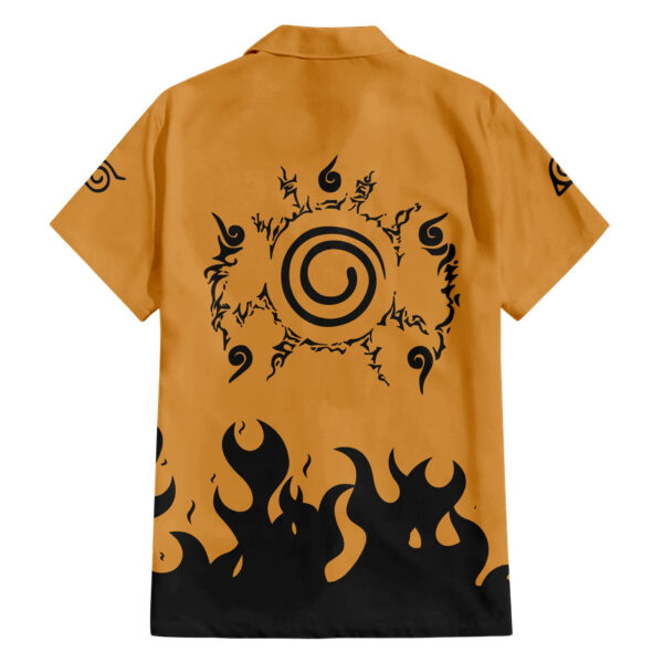 Chemise hawaïenne Kurama symbole du sceau trigramme Naruto - Maison Otaku – Image 2