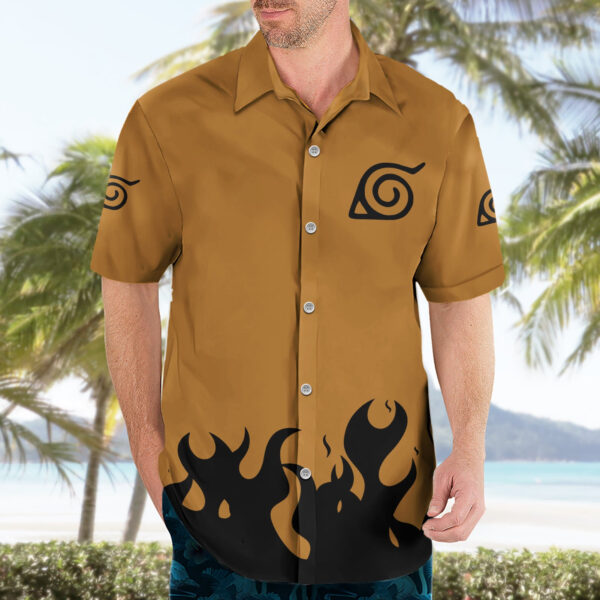 Chemise hawaïenne Kurama symbole du sceau trigramme Naruto - Maison Otaku – Image 3