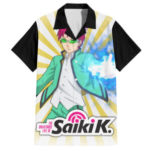 Chemise hawaïenne Kusuo Saiki Psi-nan - Maison Otaku