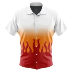 Chemise hawaïenne Kyojuro Rengoku Demon Slayer – Maison Otaku