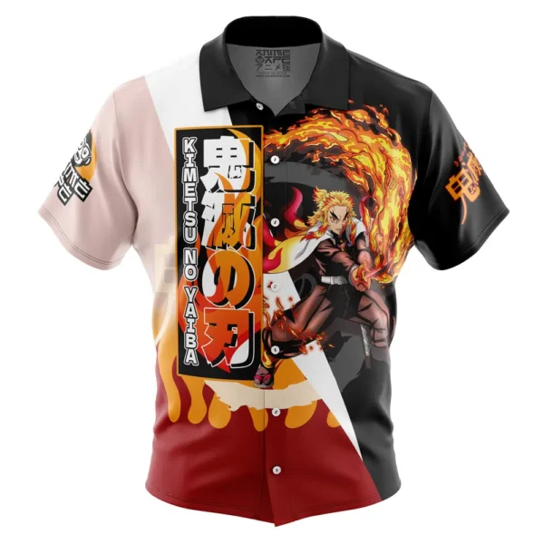 Chemise hawaïenne Kyojuro Rengoku Demon Slayer - Maison Otaku