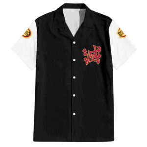 Chemise hawaïenne Kyojuro Rengoku Demon Slayer Anime - Maison Otaku
