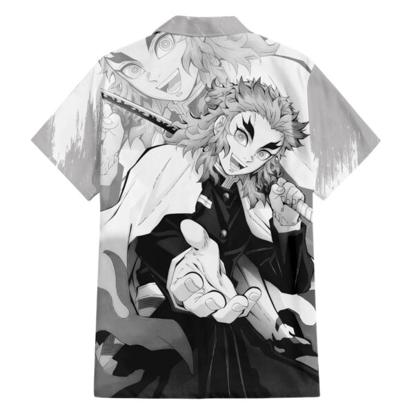 Chemise hawaïenne Kyojuro Rengoku basique - Maison Otaku – Image 2