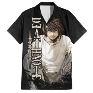 Chemise hawaïenne L Lawliet Death Note - Maison Otaku