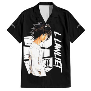 Chemise hawaïenne L Lawliet Death Note Anime - Maison Otaku