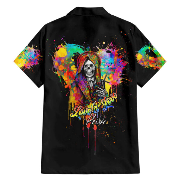 Chemise hawaïenne LGBT Love is Love fierté - Maison Otaku – Image 2