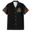 Chemise hawaïenne LGBT Rockin' The Rainbow Skull - Maison Otaku