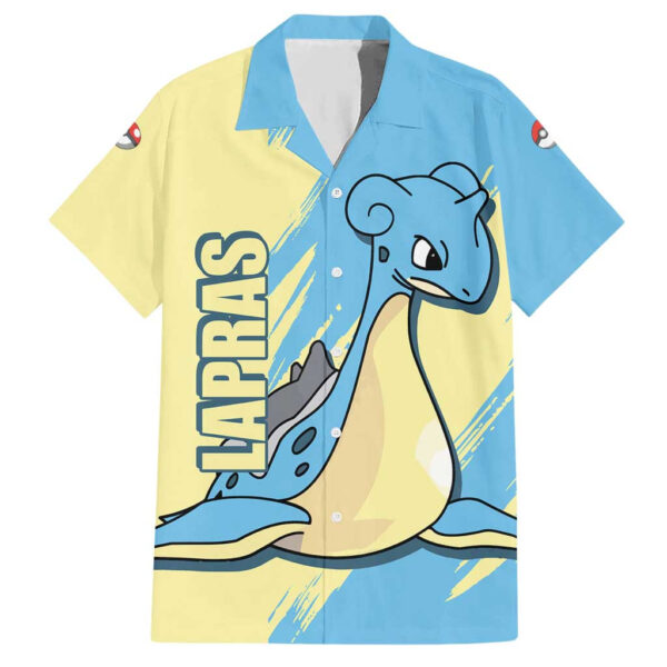Chemise hawaïenne Lapras Pokémon Anime - Maison Otaku