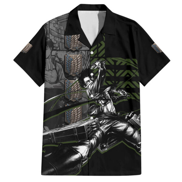 Chemise hawaïenne Levi Ackerman L’Attaque des Titans Anime - Maison Otaku