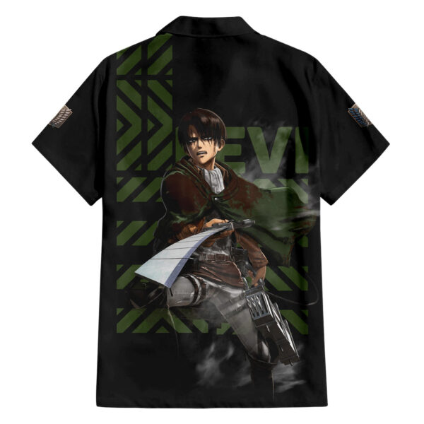 Chemise hawaïenne Levi Ackerman L’Attaque des Titans Anime - Maison Otaku – Image 2