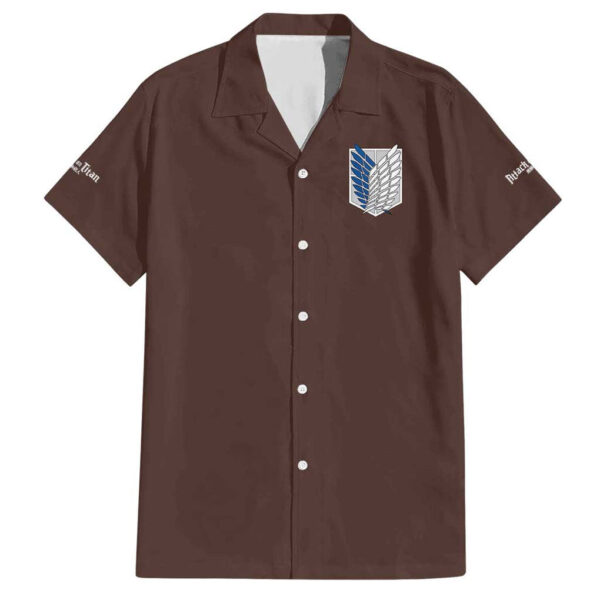 Chemise hawaïenne Levi Ackerman L’Attaque des Titans Anime V2 - Maison Otaku – Image 2